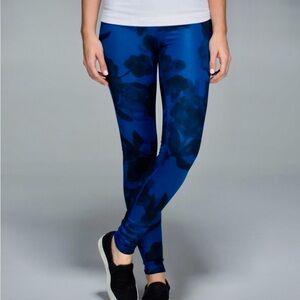 Lululemon Wunder Under Jumbo Inky Floral Black Inkwell Full Length Leggings